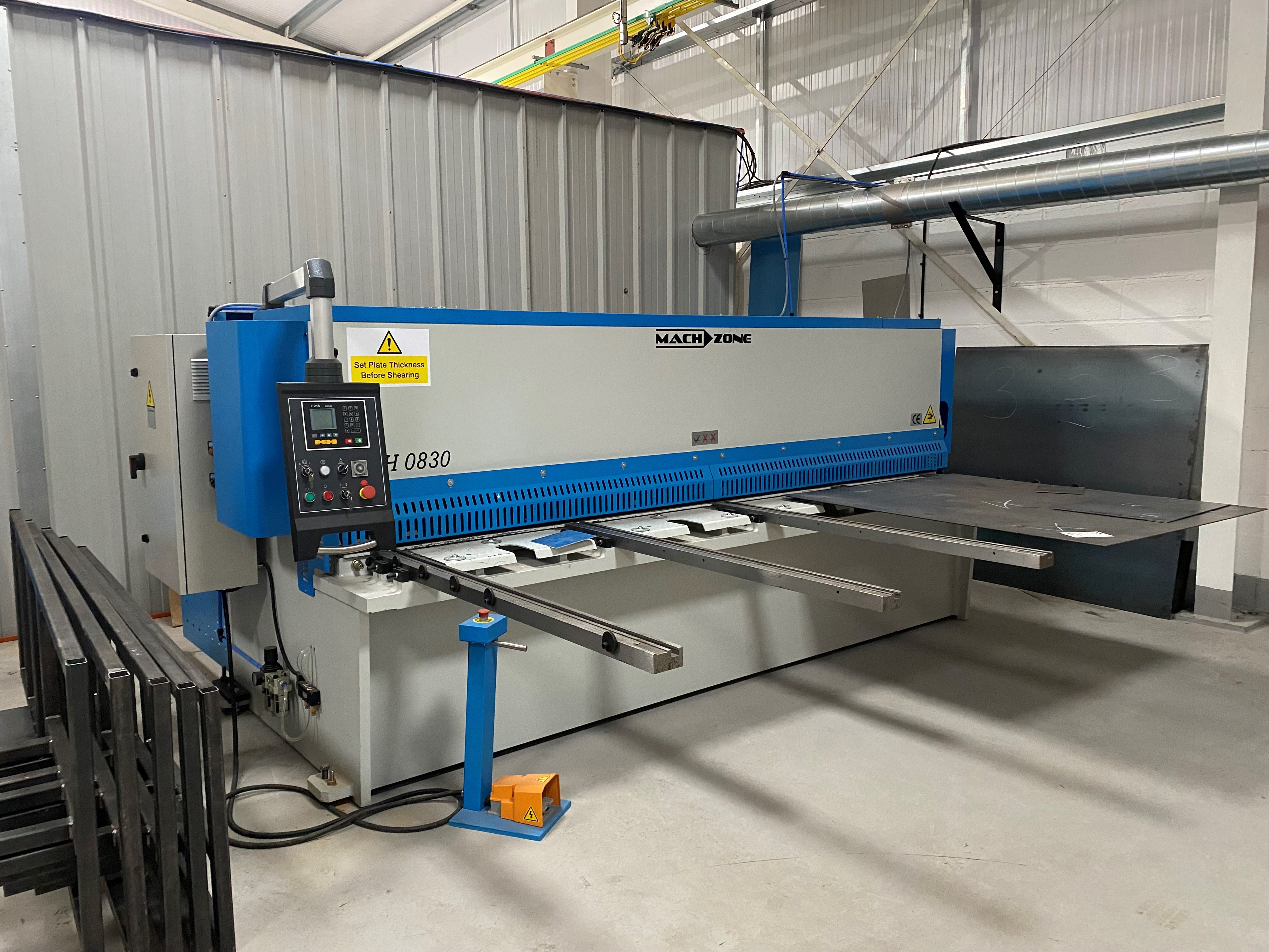 metal bending machine at the PCM handling warehouse