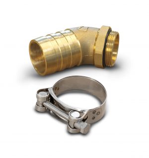 45° Adjustable pipe fitting hose, inox band and sealing